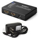 Aukey Ha-h02 1x4-port Hdmi V1.4 Amplifier Splitter W/3d & 4kx2k Support. Fixed Price $11.95.