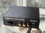 Shinybow Sb-3714 4 Way A/v Splitter - Replacement Unit. Fixed Price $29.75.