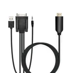 Hdsunwstd 1.8m Male Vga To Hdmi Converter Adapter Cablewith 1080p Black. Fixed Price $15.93.