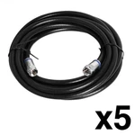 Skywalker 12' Rg-6 Coax Jumper Cable With Lock & Seal Connectors (5 Pack). Fixed Price $10.99.