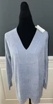 Nwt New Barefoot Dreams Cozy Chic Ultra Lite V-neck Tunic Women S Large In Blue. Fixed Price $49.90.