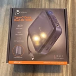 J5create Jcd3198 Type-c Docking Station Dual 4k Hdmi 11-in-1 Usb Ethernet Gray. Fixed Price $50.00.