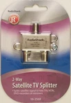 2-way Satellite Tv Splitter With Dc Pass Through Radioshack 16-2568. Fixed Price $7.49.