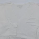 Barefoot Dreams Cozychic Ultra Lite Knit V Neck Sweater Women's Xl White Tunic. Fixed Price $38.99.