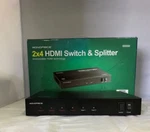 Monoprice 2x4 Hdmi Switch/splitter #mhsp0204b. Fixed Price $69.99.
