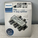 New! Philips Digital Coax 4-way Splitter Swv3040h/37. Sealed! Fast Shipping. Fixed Price $4.49.