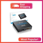 Esynic Portable 4k/30hz Hdmi Splitter Plug&play 2 Way 1 In Out. Fixed Price $14.92.