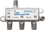 Amphenol 3-way Digital Coaxial Splitter Moca 2.5 Abs313h. Fixed Price $18.99.