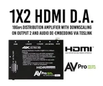 Av Pro Hdmi Distribution Amp #ac-da12-auhd-gen2 (nib). Fixed Price $274.99.