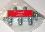 New 4 Way Splitter Holland Hfs-4p 5-2000 Mhz Power Passing Ports. Fixed Price $1.99.