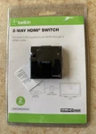 New Sealed Belkin Hdmi 2-way Switch For Blu Ray Hd-dvd Tv Hdtv Av10115. Fixed Price $17.99.