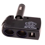 For Samsung Galaxy Z Flip6 - Dc Socket Car Charger Splitter 2-port Usb Power. Fixed Price $18.99.
