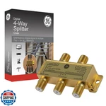 Ge Digital 4-way Coaxial Cable Splitter, 2.5 Ghz 5-2500 Mhz, Rg6 Compatible,. Fixed Price $27.99.