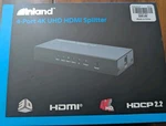 Inland 4 Port 4k Uhd Hdmi Splitter 1x4 Hdcp 2.2 Powered Display Box. Fixed Price $24.99.