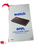 Hdmi Switch, 4 Device With Remote Control Watch Onn. Fixed Price $16.99.