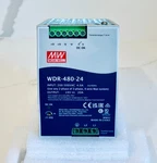 Mean Well Wdr-480-24 480 W Din Rail Power Supply, 24 Vdc 20 A, 200 500 Vac (nib). Fixed Price $99.00.