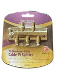 Radioshack 75 Ohm Coax 4 Way Cable Tv Splitter 15-2588 Bidirectional. Fixed Price $11.00.