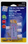 Monster Jhiu0038 Just Hook It Up 3-way Coax Splitter 2 Ghz, 5-2150 Mhz 75 Ohm. Fixed Price $21.78.