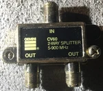 Vintage Gemini Industries Cv60 2 Way Splitter 5-900 Mhz Cable Connector. Fixed Price $5.00.