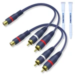 Yimateeco Rca Splitter 1 Female To 2 Male, Y Cable Blue. Fixed Price $10.01.