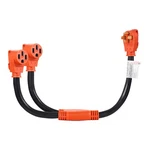 Uimoso Y Splitter Adapter Cord 50 Amp Nema 14-50 4 Prong 240v For Rv And Ev. Fixed Price $47.29.