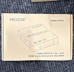 Prozor Pst073 3x1 Hdmi Switch Audio Extractor Av Splitter 4k 30hz. Fixed Price $26.88.