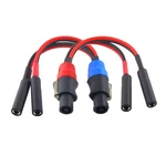 Wjstn-051 Speak-on 4-pole To Dual Rca Break Out Splitter Cable Speakon. Fixed Price $28.51.
