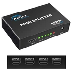 Keliiyo Hdmi Splitter 1 In 4 Out V1.4b Powered Video With Black. Fixed Price $29.02.