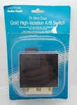 Radio Shack 75-ohm Coax Gold High-isolation A/b Switch #15-1233 - Mip!. Fixed Price $6.99.