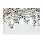 Decorative Light Switch Cover Plate Boho Pink Rose Green Eucalyptus Leaf Sage.... Fixed Price $22.17.