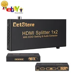 Dotstone Hdmi Audio Extractor Splitter 2 Port 1 In Out With Edid. Fixed Price $38.99.